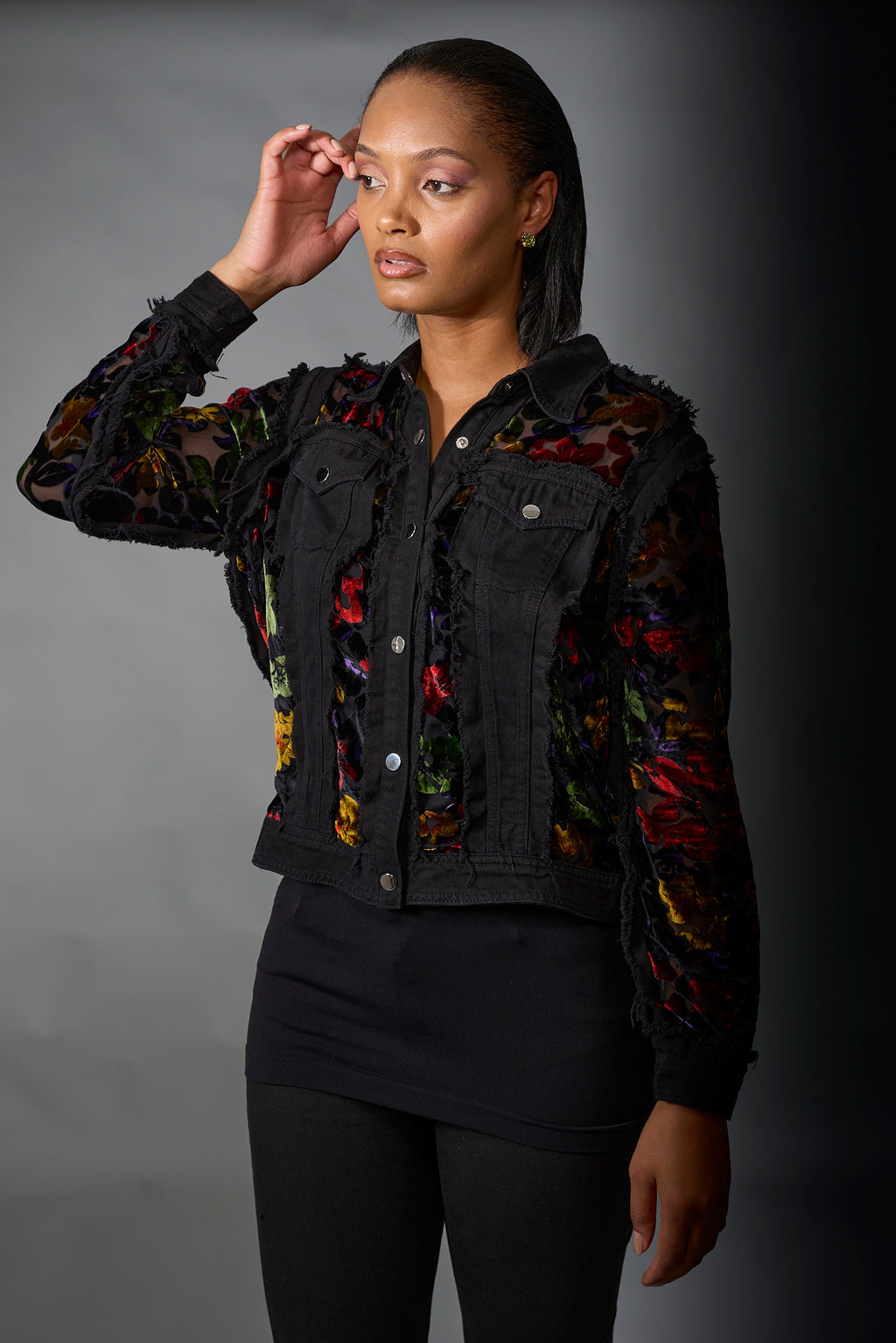Velvet jean jacket new arrivals
