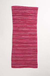 Kier & J, cashmere long scarf in tye dye red 19x84-Luxury Knitwear