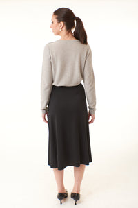 Sita Murt, Knit Skirt, fit and flare midi skirt with pleats-