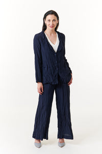 Amici for Baci, Rayon, silky pleats palazzo pants- Italian Designer Collection-Italian Designer Collection