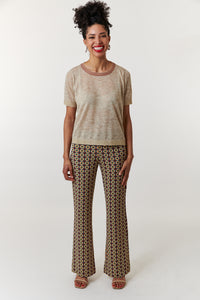 Maliparmi, labyrintum print elastic waist jersey trousers-Italian Designer Collection-High End