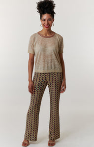 Maliparmi, Linen Knit summer tee shirt-Italian Designer Collection-High End