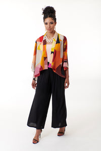 Bali Queen, palazzo pants with smocked waist-