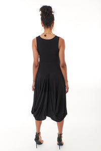 Kozan,  Knit, Dante Midi Harem Dress in black-New Dresses