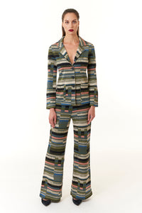 Aldo Martins, Sustainable Vienne Knit Blazer in olive-Outerwear