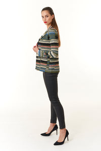 Aldo Martins, Sustainable Vienne Knit Blazer in olive-Gifts for the Fashionista