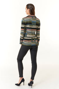 Aldo Martins, Sustainable Vienne Knit Blazer in olive-Gifts for the Fashionista