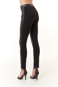 Clara Sun Woo, Faux Leather Front, Knit Back Legging-New Bottoms