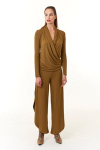Ioanna Korbela, Sustainable Eco Vital Knit Trousers with side slits-