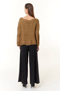 Ioanna Korbela, sustainable New Archetypes Knitted Boatneck Sweater-Long Sleeve