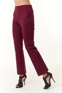 -New BottomsMaliparmi, Comfy Jersey, flare trousers-Italian Designer Collection