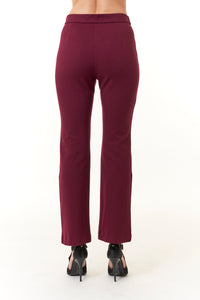 Maliparmi, Comfy Jersey, flare trousers-Italian Designer Collection-Maliparmi