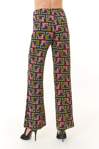 -High EndMaliparmi, Knit Melody print elastic waist trousers-Italian Designer Collection
