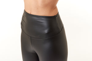 Yummie, Faux Leather Shaping Bootcut Legging-New Bottoms
