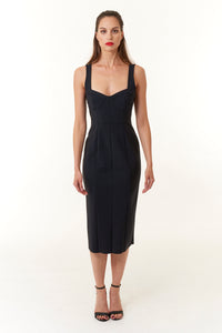 Opificio Modenese, Orlando Sculpted Dress in black-Chic Holiday