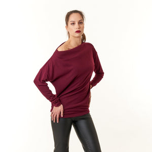 Renee C., Brushed Knit Off the Shoulder Top-New Tops
