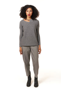 Oblique Creations, Textural Knit Premium Sweater with Chain-New Gifts