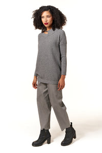 Oblique Creations, Herringbone Cargo Trouser in Gray-Stylist Picks