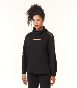 Oblique Creations, French Terry Sweatshirt with Embroidery-Loungewear
