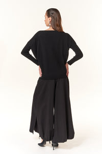 Oblique Creations, Fine Knit Body Contour Sweater-Italian Designer Collection