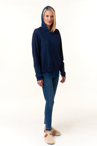 WILT, mixed hoodie sweatshirt in ink-Loungewear