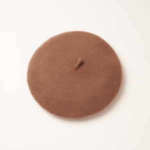 French Beret, Wool in camel-Hats