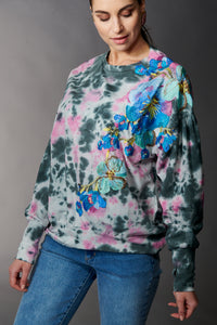 Aratta, French Terry, Casual love sweatshirt with embroidery-
