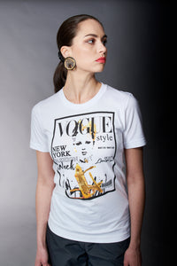 By Jodi, Cotton, Covergirl T-Shirt in white-New Arrivals