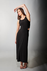 Aldo Martins, Sustainable Knit, Ariane Maxi Dress in Black-Dresses
