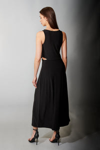 Aldo Martins, Sustainable Knit, Ariane Maxi Dress in Black-New High End