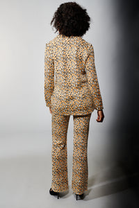 Aldo Martins, Knit, Kabul Blazer in Whimsical Leaf Print-High End Outerwear