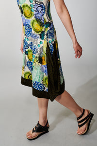 Kozan, Mesh, Jolie Midi Dress in Amazon Print-Dresses