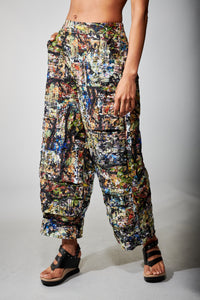 Kozan, Parachute Fabric, Archie Pant in City Print-New Bottoms