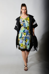 Kozan, Mesh, Jolie Midi Dress in Amazon Print-
