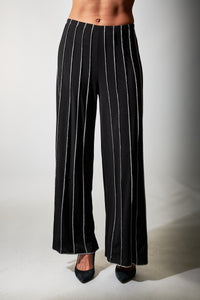 Kozan, Knit, Emory Wide Leg Pants in Hollywood-New Bottoms