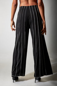 Kozan, Knit, Emory Wide Leg Pants in Hollywood-New Bottoms
