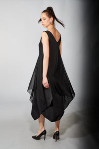 Kozan, Mesh, Mills Dress in Black Layers-New Dresses