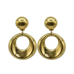 Francine Bramli, Evian Statement Hoop Earring in Gold-Jewelry