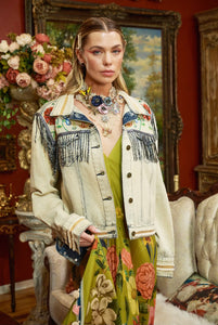Aratta, Denim, Country Queen Embellished Jacket-Aratta