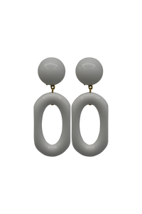 -New AccessoriesFrancine Bramli, Resin, Sora Drop Hoop Earrings in White