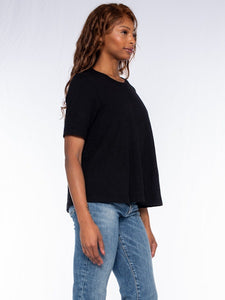 WILT, Cotton, 1/2 sleeve crew neck tee shirt-Tops