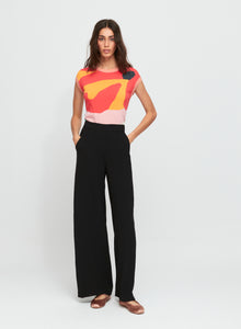 Aldo Martins, Niao Trousers in Crinkled Black-High End Pants
