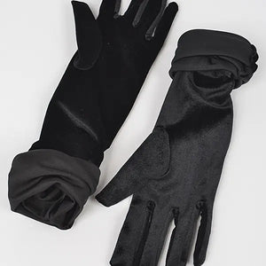 Fashion Collection, Velvet Long Opera Gloves-Winter Gloves