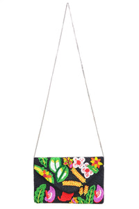 Aratta, Fantasy Hand Embellished Clutch in Tropical Night-Gifts