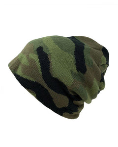 camoflage beanie in army green-