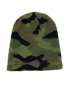 camoflage beanie in army green-