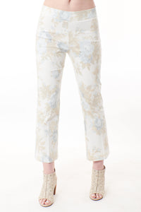-SaleAvenue Montaigne, Leo crop trousers in beige floral twill