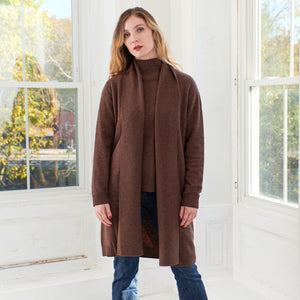 -Fine KnitwearSWTR, wool , yak sweater coat cardigan
