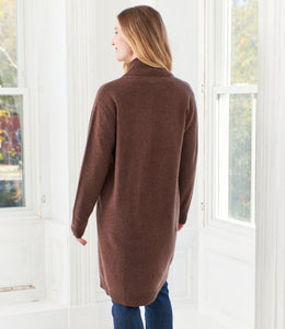 SWTR, wool yak blend, sweater coat cardigan-Fine Knitwear