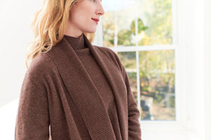 SWTR, wool yak blend, sweater coat cardigan-Fine Knitwear